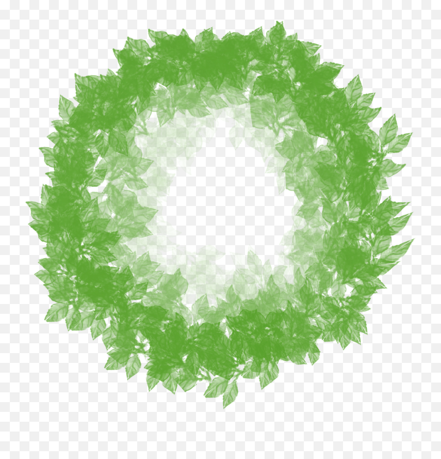 Wreath Border Foliage Green Picture Frame - Coroa De Flores Verdes Png Emoji,Pom Pom Emoji