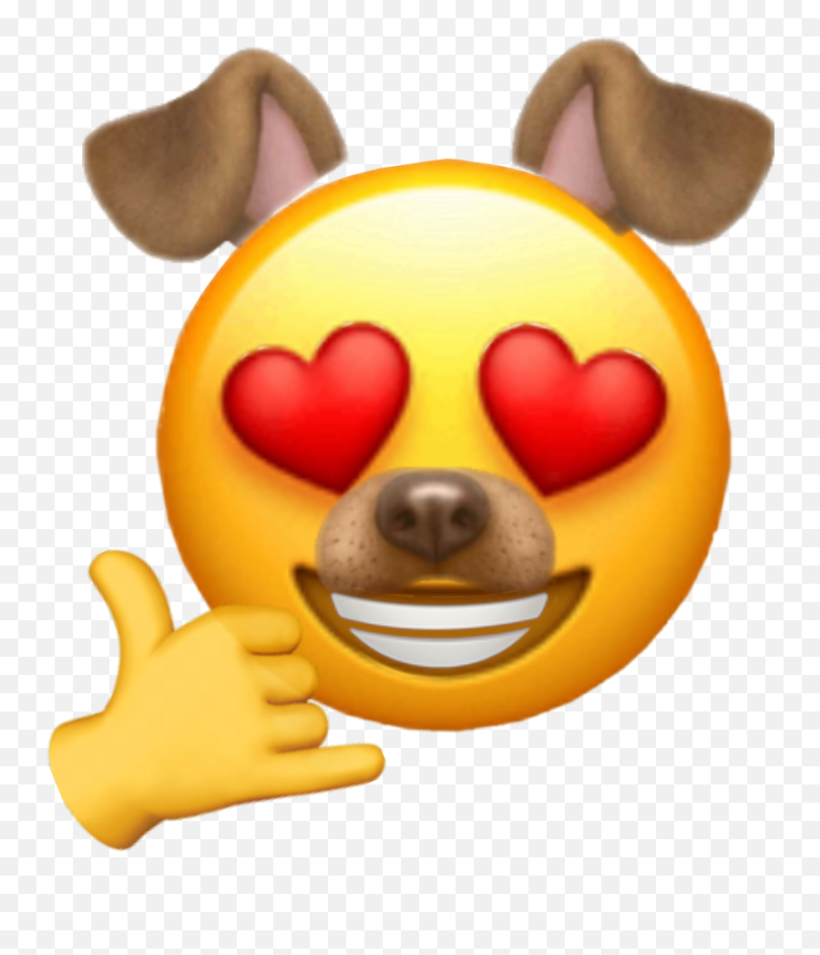 Emoji Puppyface Hearteyes Freetouse Love - Cartoon,Puppy Face Emoji