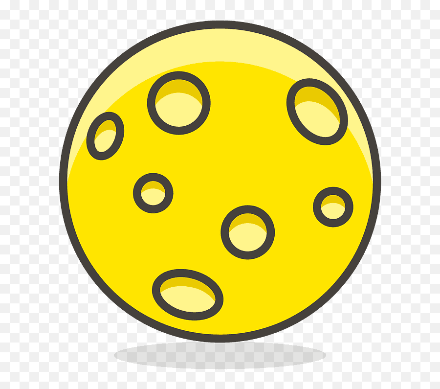 Full Moon Emoji Clipart - Icon,Moon Emojis In Order