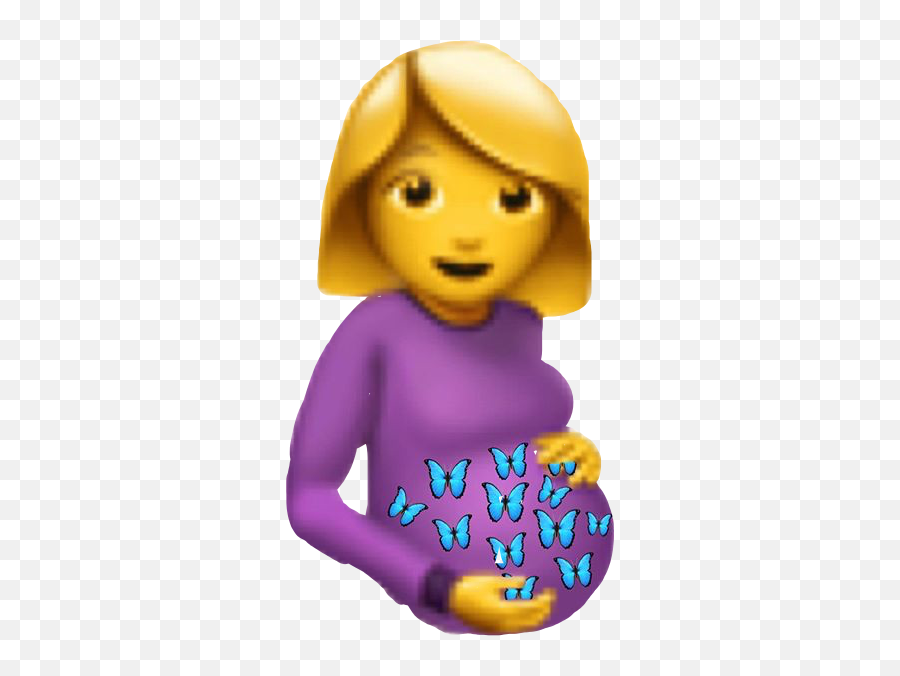Pregnant Butterfly Emoji Sticker - Gen Z Emoji,Pregnant Emoji