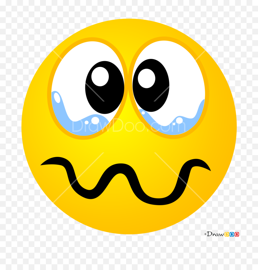How To Draw Crying Smilies - Happy Emoji,Crying Emoticon Text
