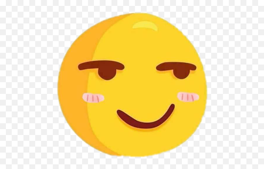 Perverted Sticker - Happy Emoji,Perv Face Emoji