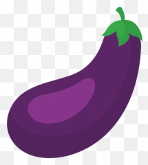 Eggplant clipart violet thing - Cartoon Emoji