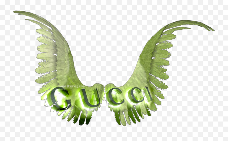 Wings Wing Fly Gucci Neon Sticker - Lovely Emoji,Money Wings Emoji