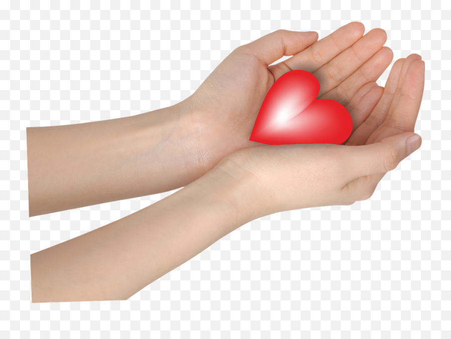 Hands Heart Romance Emotion Connected - Transparent Hands With Heart Emoji,Heart Emotion