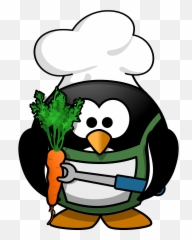 Veggie Penguin clipart Free download transparent PNG - Dibujo Pinguino Cocina Emoji