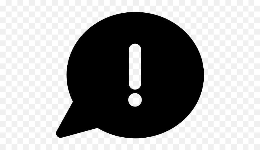 Error Chat Bubble Interface Exclamation Mark Warning - Warning Symbol Speech Bubble Emoji,Exclamation Mark Emoticon