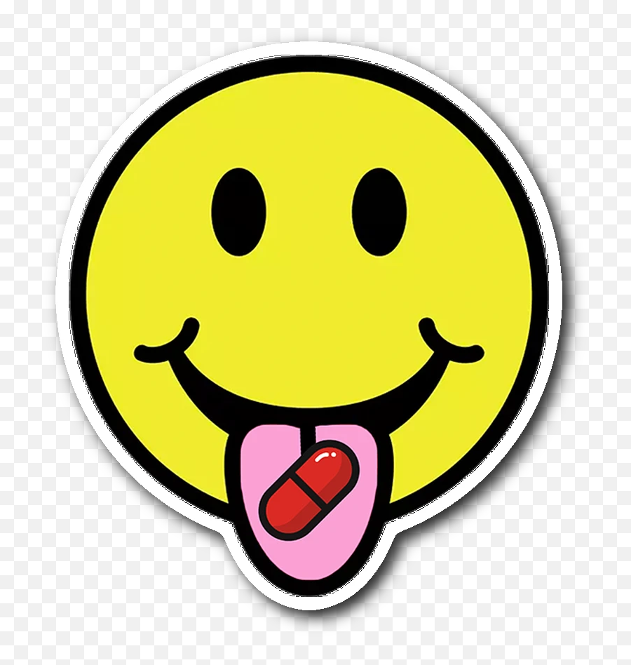 Red Pill Smiley Sticker - Smiley Face Emoji,Sticker Emoticon