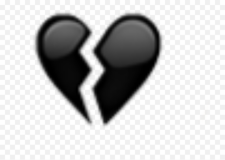 Broken Heart Hearts Black Emoji Emojis Aesthetic Tumblr - Heart,Lacrosse Emoji