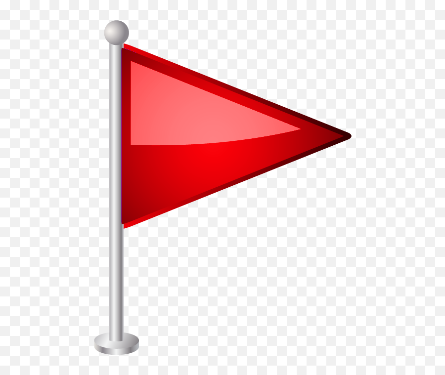 Red Flag Clip Art - Clip Art Triangle Flag Emoji,Red Flag Emoji