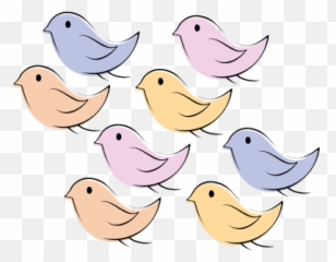 Colorful Birds - Cartoon Emoji