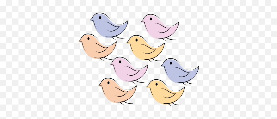 Colorful Birds - Cartoon Emoji,Baby Duck Emoji