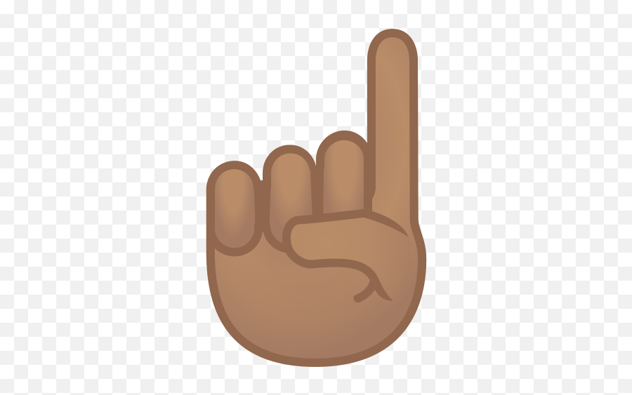 Index Pointing Up Medium Skin Tone Icon - Emoji Black Index Finger Pointing Up,Pointing Finger Emojis