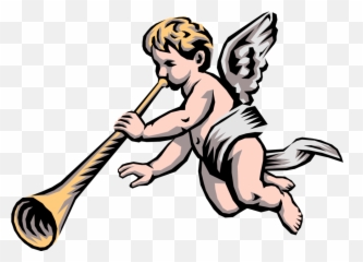 trumpet clipart png - Angelic Trumpet Png Baby With Emoji