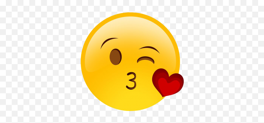 Kiss Png - Wink Kiss Face Emoji,Emoticon Meanings