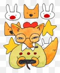 Fox Mori Stickers by Platfarm Inc - Cartoon Emoji