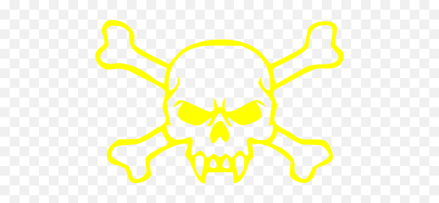 Yellow Skull 60 Icon - Free Yellow Skull Icons Yellow Skull Logo Emoji,Skull Emoticon