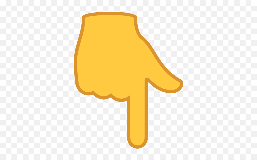 Emoji Downward Pointing Backhand - Cartoon Finger Pointing Down,Finger Pointing Right Emoji