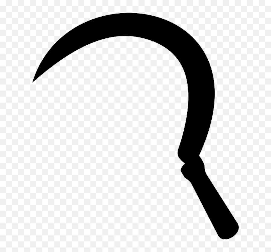 Sickle Laborday Sticker - Black Sickle Drawing Emoji,Sickle Emoji