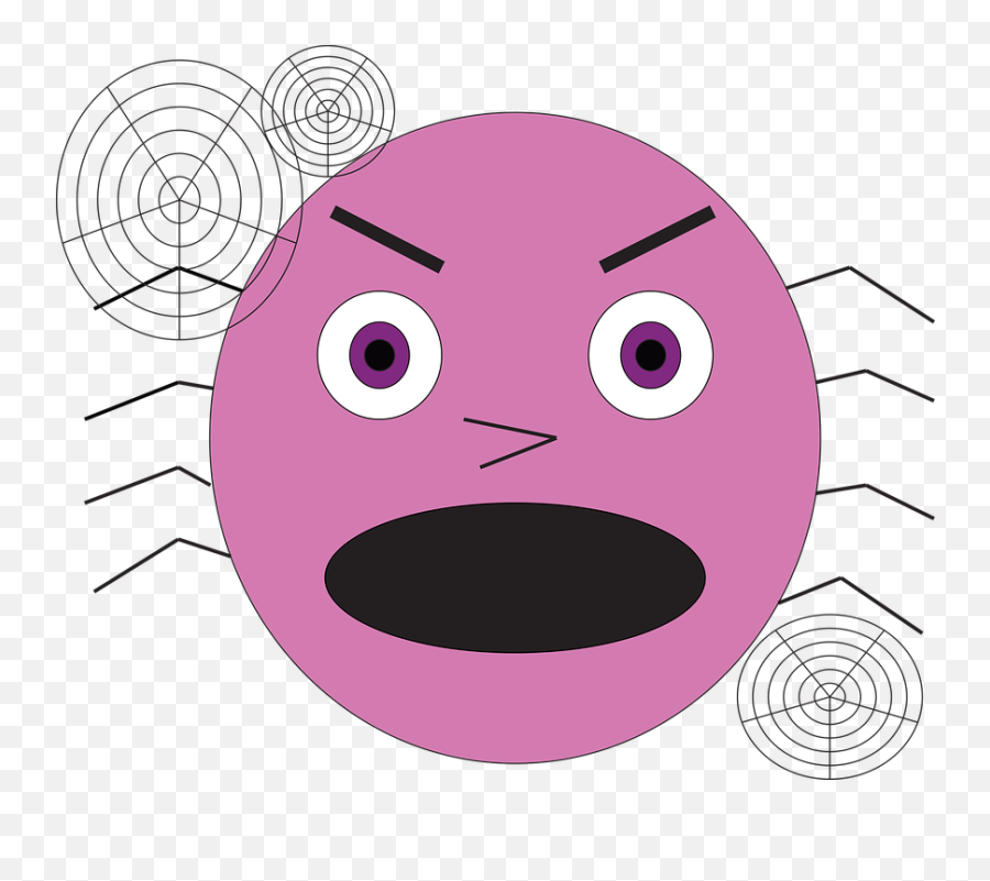 Aranha Emoji Assustador - Cartoon,Emoticons Para Facebook