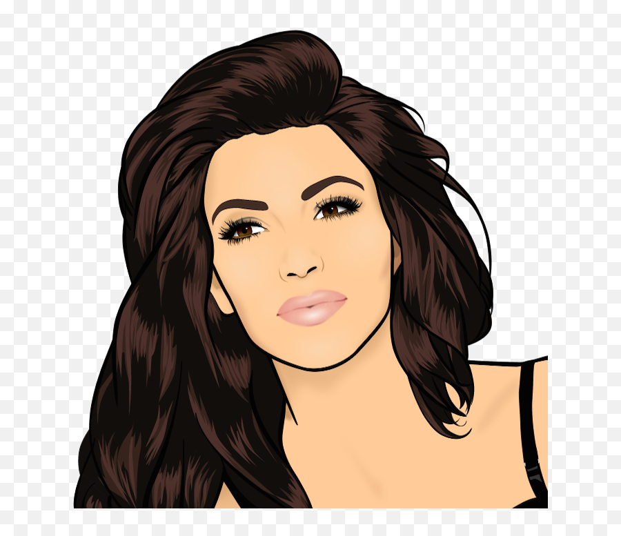 Cartoon Kim Kardashian Porn - Kim Kardashian As A Cartoon Emoji,Kim K Emoji