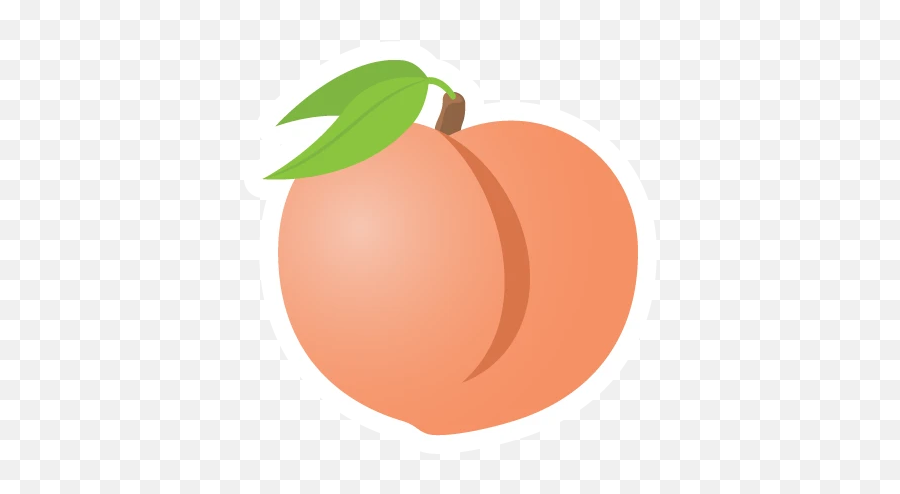 Emoji Sticker Set 1 - Peach Emoji Transparent,Emoji 1