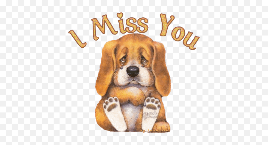 Puppy Paw Stickers For Android Ios - Gif Saying I Miss You Emoji,Dog Emoticons