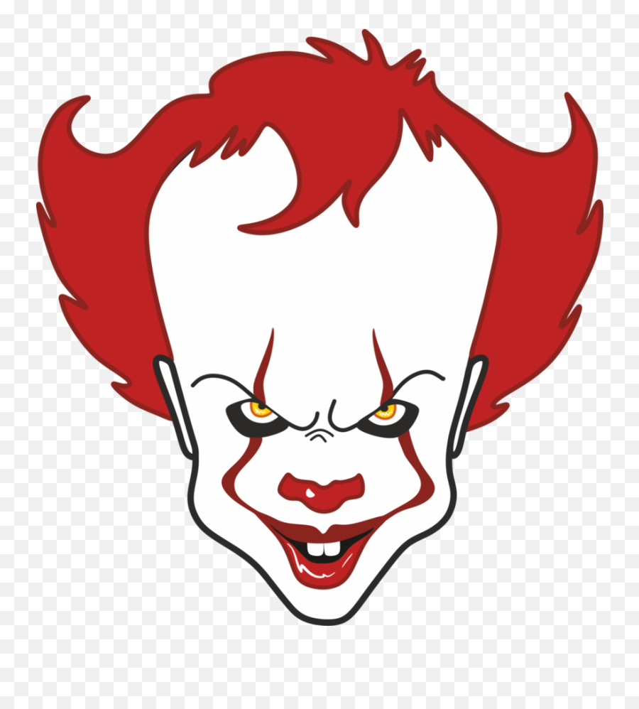 Clown Face Transparent Png Clipart - Pennywise Clipart Emoji,Scary Clown Emoji