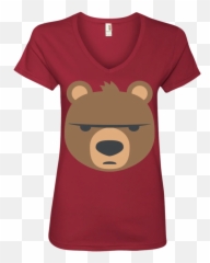 Big Bear Emoji Ladies V - Hogwarts Wasn T Hiring Shirt