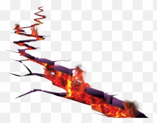 Volcano Flames Fire Riped Crack Hole - Lava Png Emoji,Earthquake Emoji