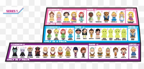 Disney Princess Series One Ooshies - Disney Princess Ooshies List Emoji,Bashful Emoticon