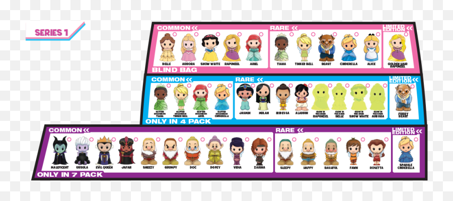 Disney Princess Series One Ooshies - Disney Princess Ooshies List Emoji,Bashful Emoticon
