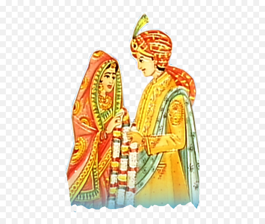 Indian Wedding Bride And Groom Clipart - Indian Wedding Symbol Png Emoji,Wedding Emoji Copy And Paste