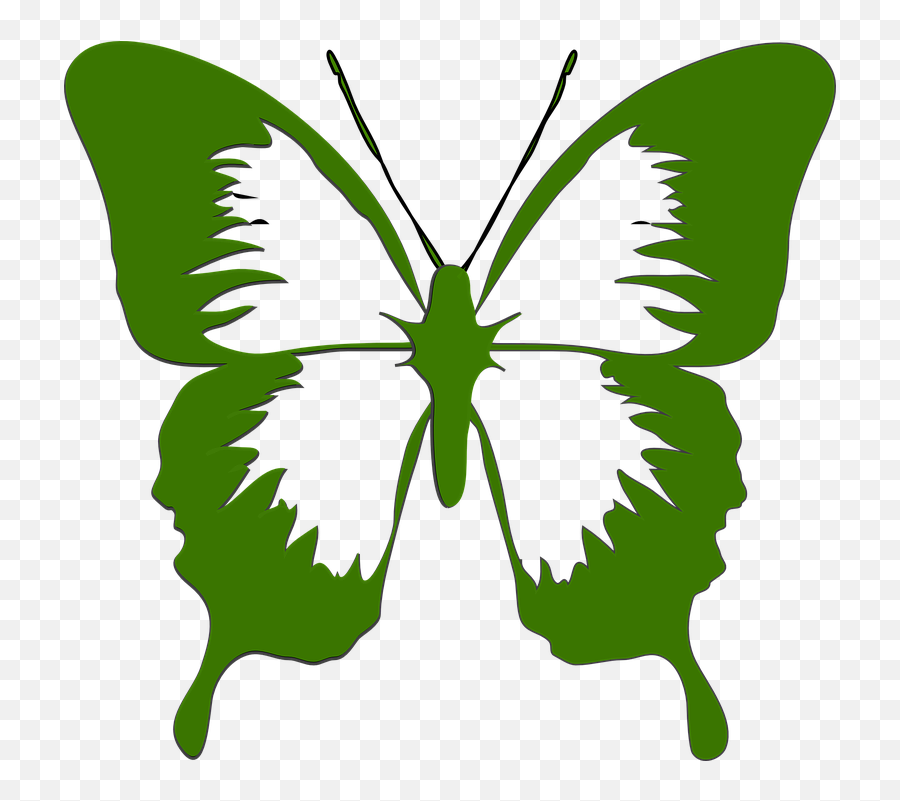 Butterfly Shape Butterfly Images - Butterfly Green Clip Art Emoji,Insert Emotions