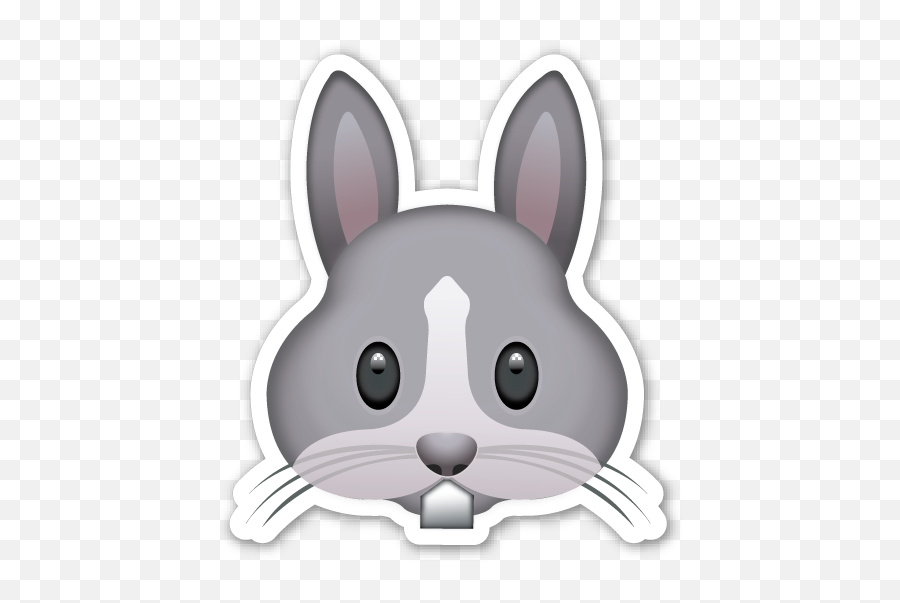 Bunny Emoji Transparent Png Clipart Free Download - Bunny Emoji Sticker,Easter Bunny Emoji