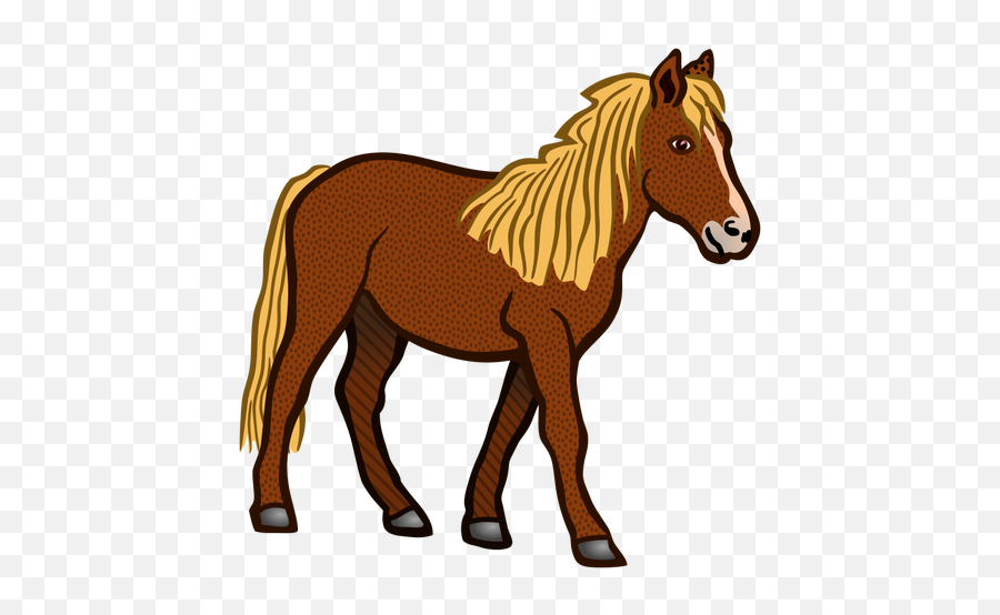 Colored Horse - Horse Clipart Png Emoji,Man And Horse Emoji