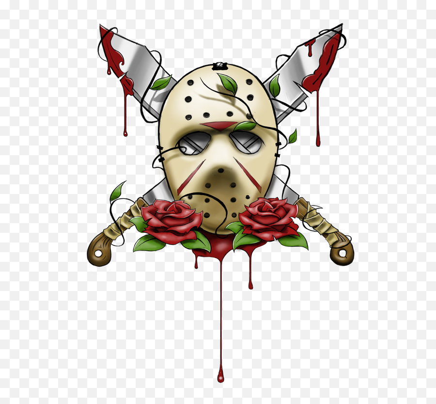 Qopo - Friday The 13th Transparent Emoji,Jason Mask Emoji