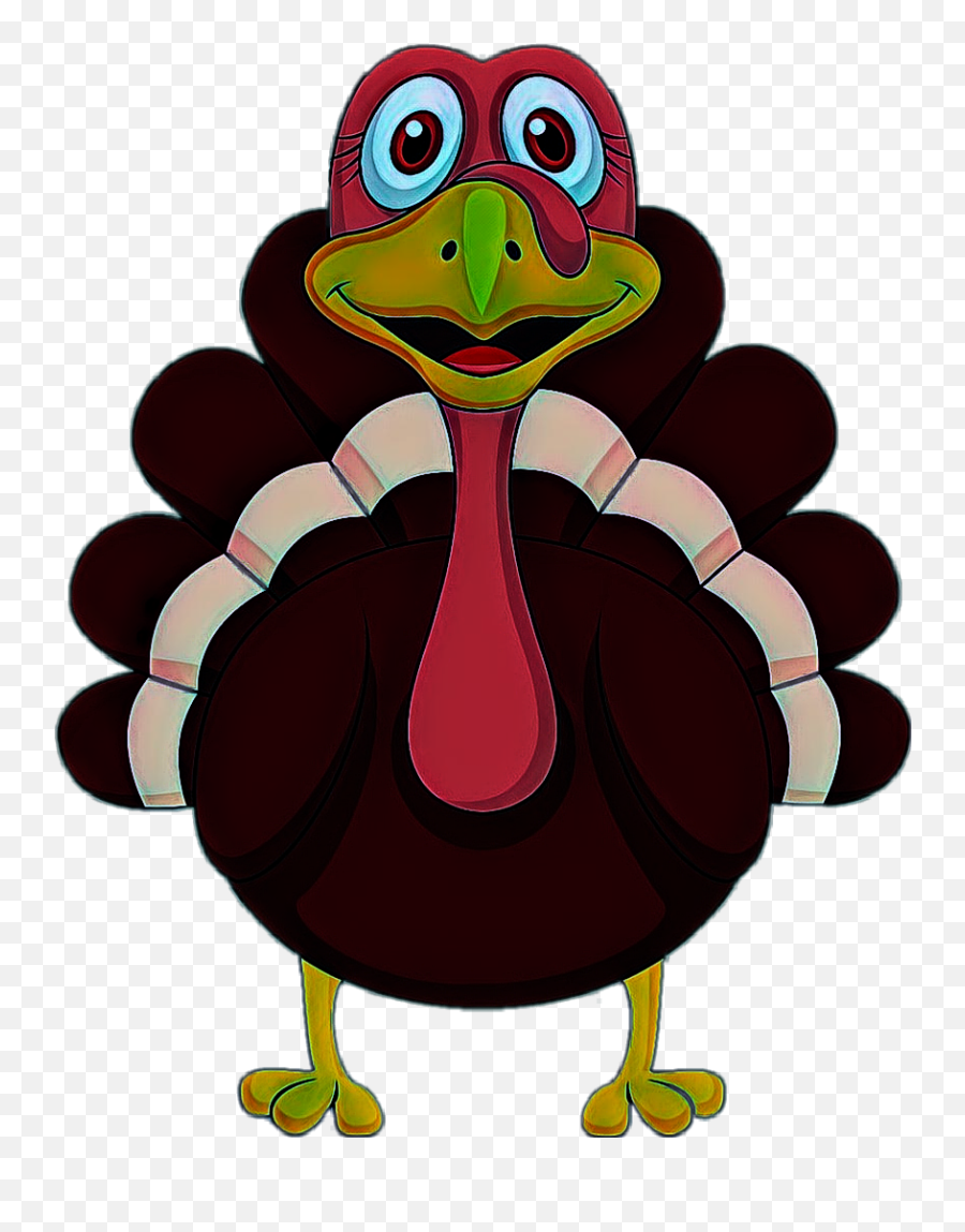 Turkey Sticker Challenge On Picsart - Cute Turkey Cartoon Emoji,Turkey Emoji