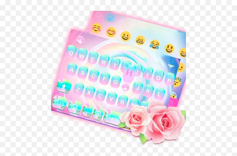 Rose Emoji Kika Keyboard Theme Apk Download - Apkco Garden Roses,Emoji Rose