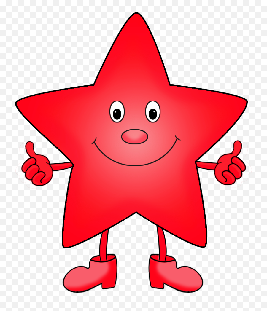 Library Of Red Star Jpg Black And White - Cartoon Star Clip Arts Emoji,Red Star Emoji