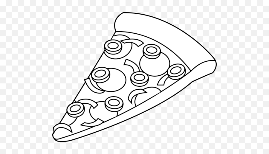 Pizza Slice Black And White Clipart - Pizza Clipart Black And White Emoji,Pizza Slice Emoji