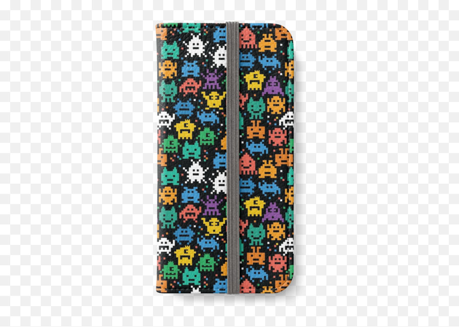 Pixelated Emoji Monster Pattern - Mobile Phone Case,Turtle Skull Emoji