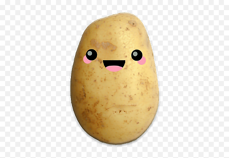 Kawaii Potato - Sticker By Godlyxanax Kawaii Potato Transparent Emoji,Eggplant Emoji No Background