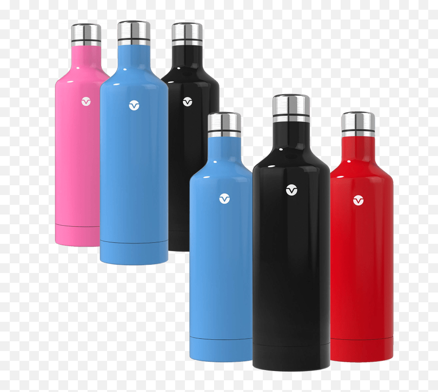 3 - Pack Vremi Hotcold Double Walled Insulated Bottles Glass Bottle Emoji,2 Hand Cigarette Emoji