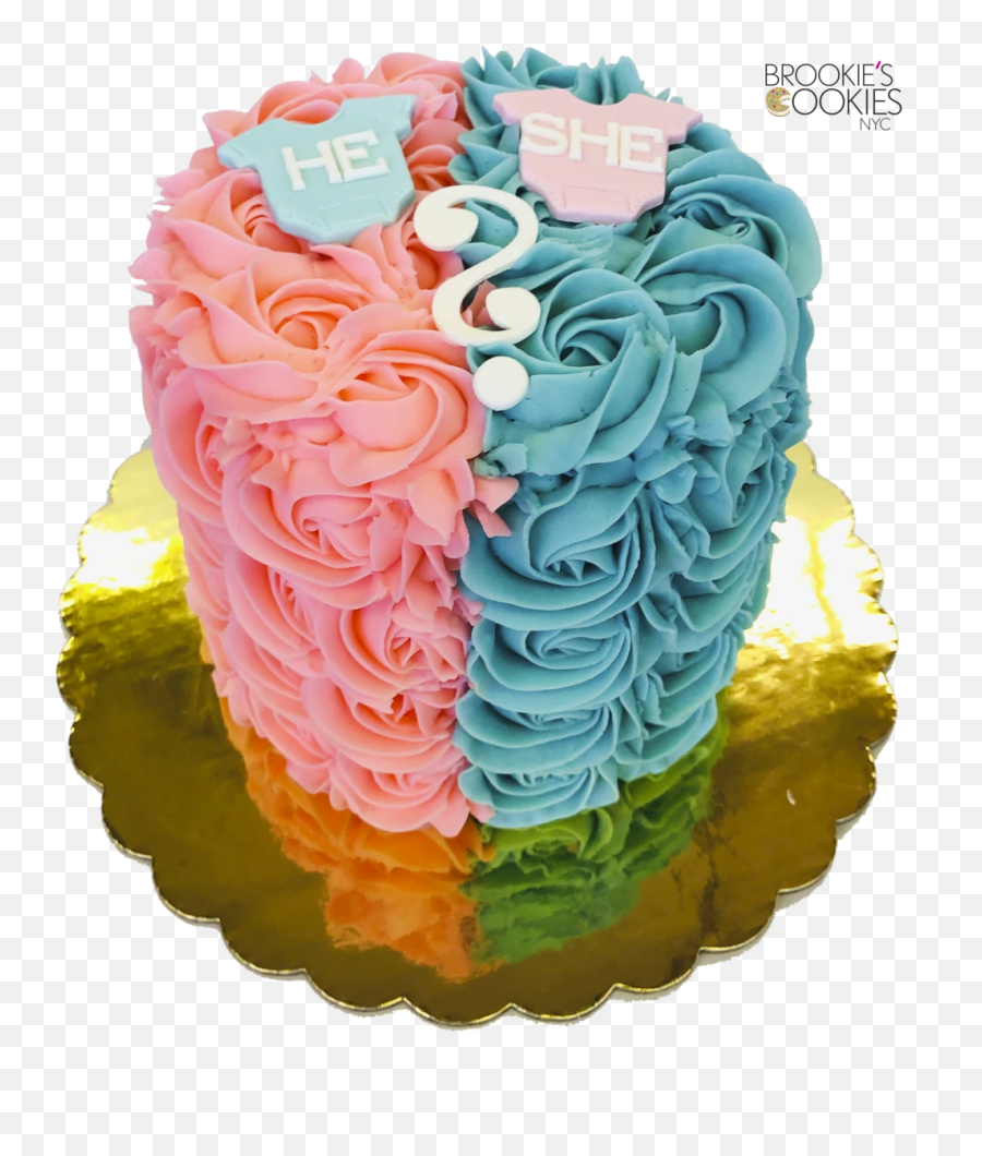 Baby Reveal Cake - Birthday Cake Emoji,Pink Emoji Cake