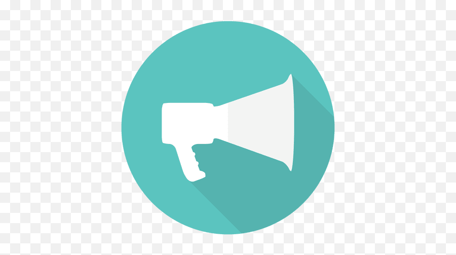 Megaphone Sign With Round Background - Transparent Png U0026 Svg Simbolo De Megafono Png Emoji,Megaphone Emoji