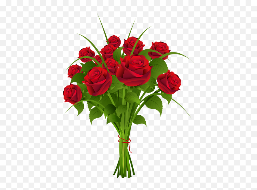 Transparent Rose Bouqet Red Clipart Png - Transparent Background Flower Bouquet Png Emoji,Bouquet Emoji