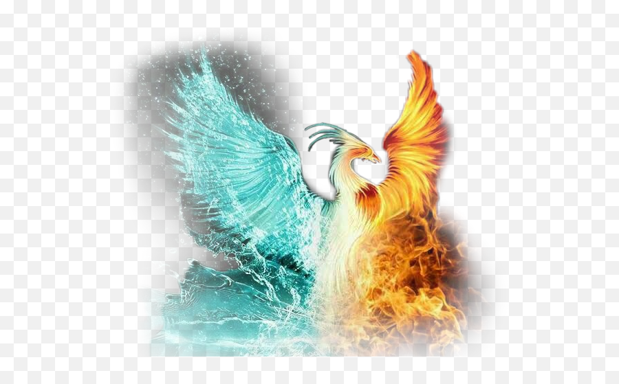 Phoenix Sticker Challenge - Phoenix Fire And Water Emoji,Phoenix Emoji
