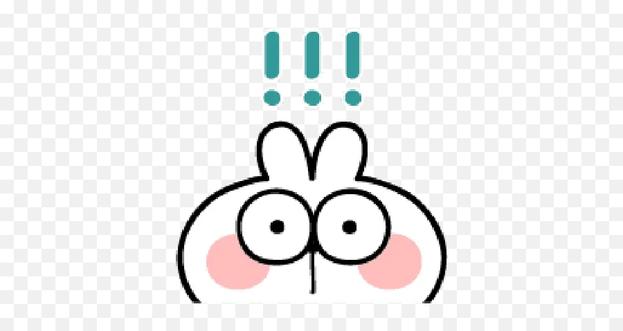 Poiled Rabbit A Word Emoji 2 Whatsapp Stickers - Stickers Cloud Dot,Emerald Emoji