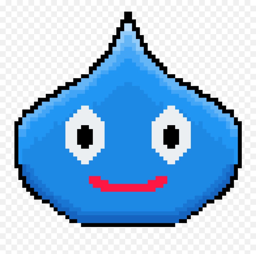 Pixilart - Dragon Quest Slime By Radrelsc Pixel Art Dice Emoji,Dragon Emoticon